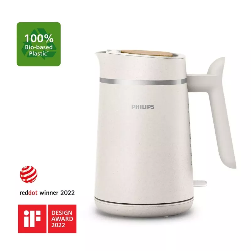 Elektriskā tējkanna Philips HD9365/10 1,7 l 2200 W balta, bezvadu ar 360° pamatni
