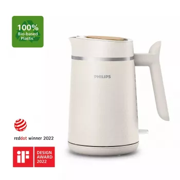 Elektriskā tējkanna Philips HD9365/10 1,7 l 2200 W balta, bezvadu ar 360° pamatni