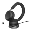 Jabra Evolve2 75 - USB-C UC ar galda statīvu - Melns