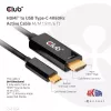 CLUB3D HDMI uz USB Type-C 4K60Hz aktīvais kabelis M/M 1,8 m/6 pēdas