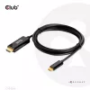 CLUB3D HDMI uz USB Type-C 4K60Hz aktīvais kabelis M/M 1,8 m/6 pēdas