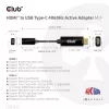CLUB3D HDMI uz USB Type-C aktīvais adapteris 4K60Hz M/F