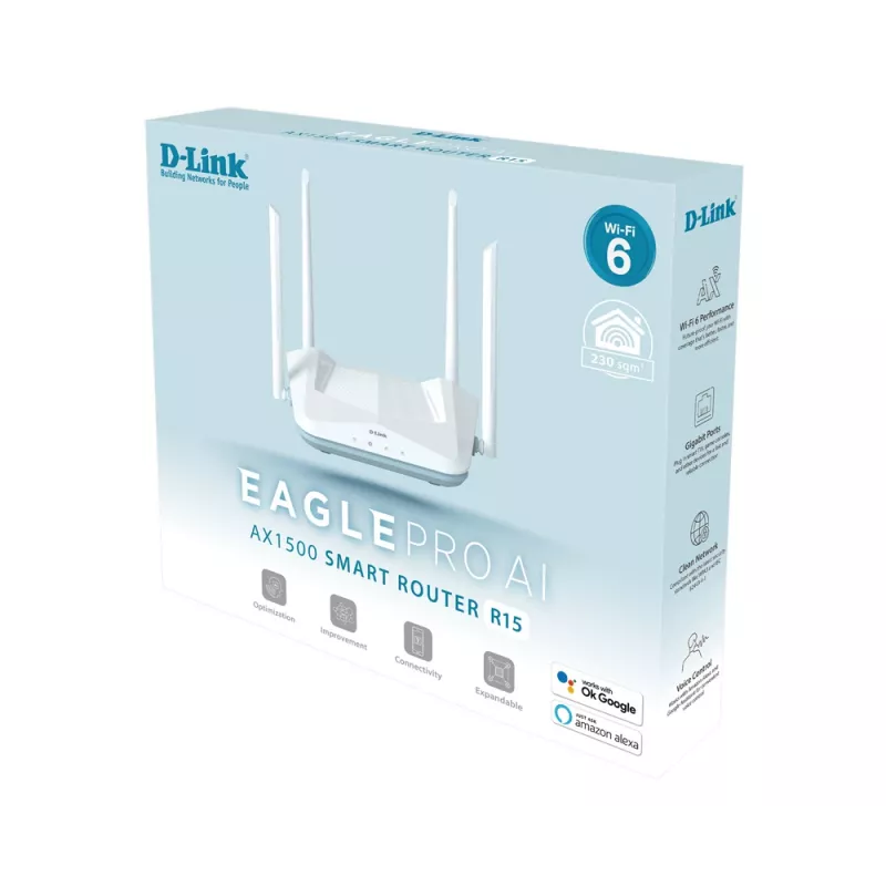 Galda maršrutētājs D-Link R15 EAGLE PRO AI Divjoslu Wi-Fi 6