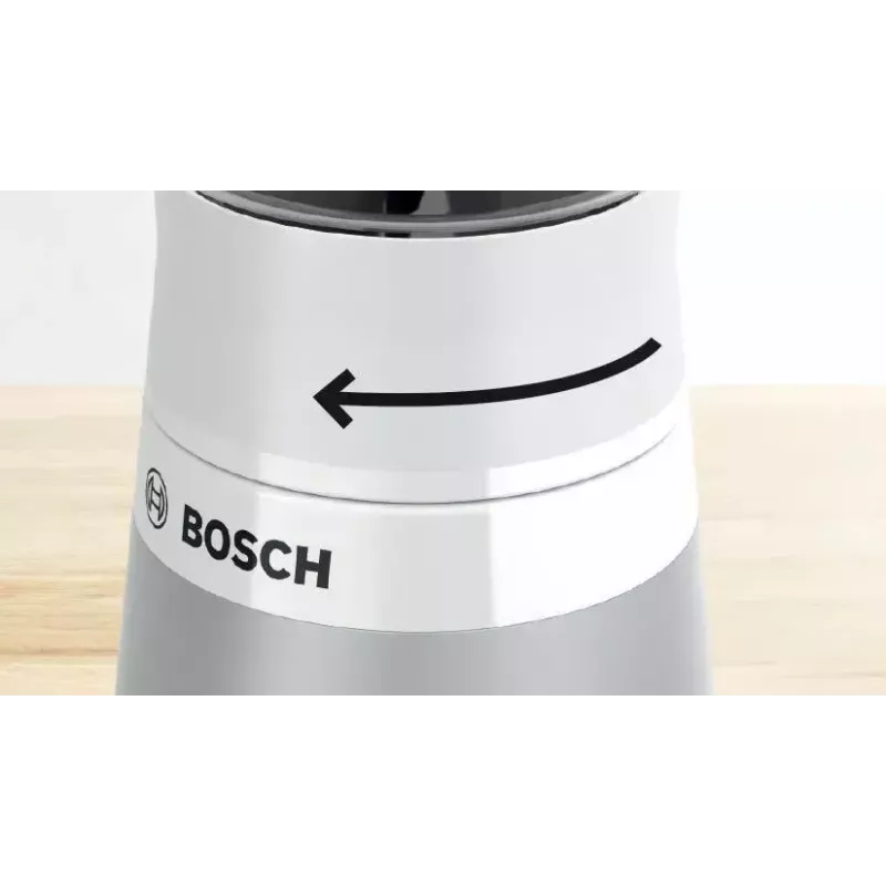 Galda blenderis Bosch VitaPower MMB2111T — 450 W, 0,6 L Tritan trauks, rotācijas vadība, sudraba krāsa