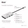 CLUB3D USB Gen2 Type-C PD uzlādes centrs ar 2x Type-C 10G portiem un 2x USB Type-A 10G portiem
