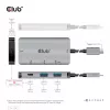 CLUB3D USB Gen2 Type-C PD uzlādes centrs ar 2x Type-C 10G portiem un 2x USB Type-A 10G portiem