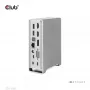 Doko stacija CLUB3D CSV-1568 metāla korpuss USB Gen2 Type-C USB Gen2 Type-A HDMI DP VGA RJ45 120W