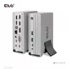 Doko stacija CLUB3D CSV-1568 metāla korpuss USB Gen2 Type-C USB Gen2 Type-A HDMI DP VGA RJ45 120W