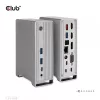 Doko stacija CLUB3D CSV-1568 metāla korpuss USB Gen2 Type-C USB Gen2 Type-A HDMI DP VGA RJ45 120W