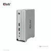 Doko stacija CLUB3D CSV-1568 metāla korpuss USB Gen2 Type-C USB Gen2 Type-A HDMI DP VGA RJ45 120W