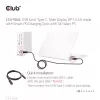 Doko stacija CLUB3D CSV-1568 metāla korpuss USB Gen2 Type-C USB Gen2 Type-A HDMI DP VGA RJ45 120W