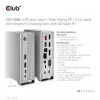 Doko stacija CLUB3D CSV-1568 metāla korpuss USB Gen2 Type-C USB Gen2 Type-A HDMI DP VGA RJ45 120W