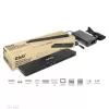 CLUB3D USB Gen1 Type-C Triple Display DP Alt mode Displaylink Dynamic PD Charging Dock ar 120 W barošanas bloku