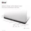 CLUB3D USB Gen1 Type-C Triple Display DP Alt mode Displaylink Dynamic PD Charging Dock ar 120 W barošanas bloku