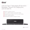 CLUB3D USB Gen1 Type-C Triple Display DP Alt mode Displaylink Dynamic PD Charging Dock ar 120 W barošanas bloku