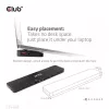 CLUB3D USB Gen1 Type-C Triple Display DP Alt mode Displaylink Dynamic PD Charging Dock ar 120 W barošanas bloku