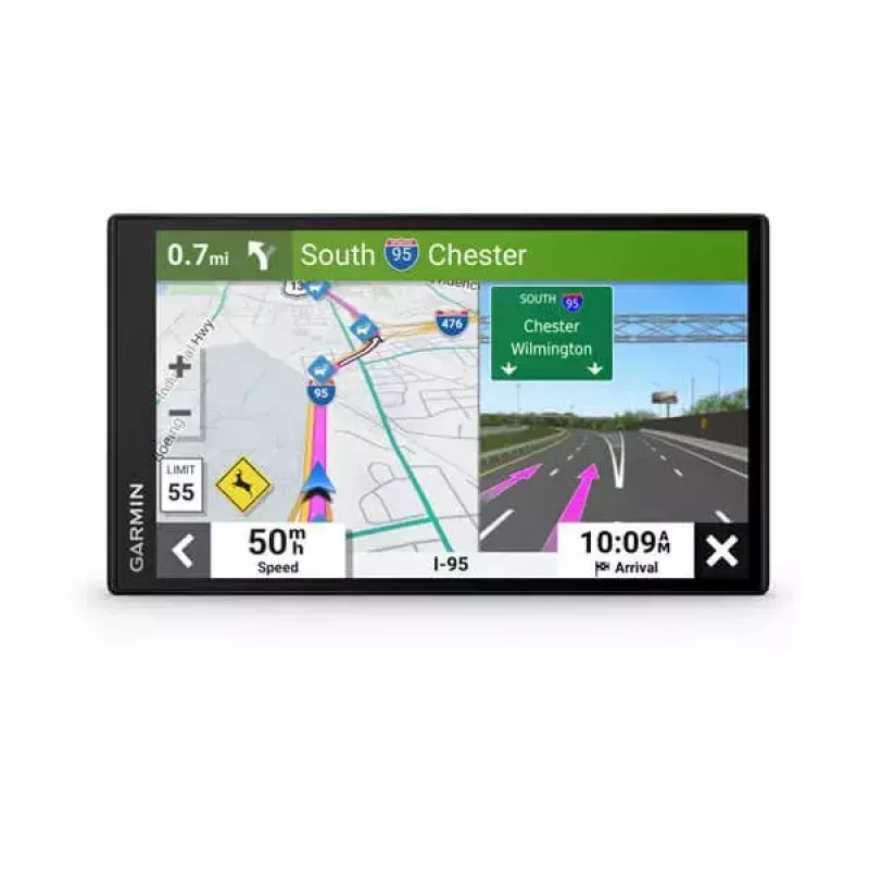 Automašīnas GPS navigators GARMIN DriveSmart 76 — 7 collu TFT skārienekrāns, 32 GB atmiņa, Wi‑Fi, Bluetooth, mūža kartes atjauninājumi (EU MT-S)