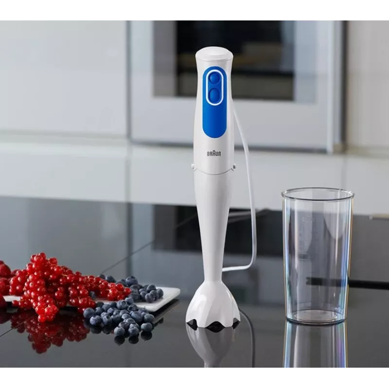 Braun MQ 3000 Smoothie 0,6 l iegremdējamais blenderis 700 W zils, balts