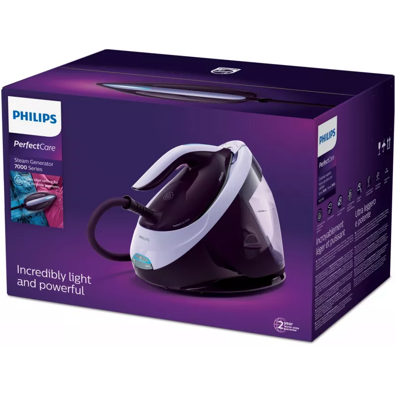 Philips 7000 sērijas PSG7050/30 tvaika gludināšanas stacija 2100 W 1.8 L SteamGlide Elite zole Violeta