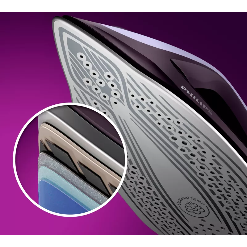 Philips 7000 sērijas PSG7050/30 tvaika gludināšanas stacija 2100 W 1.8 L SteamGlide Elite zole Violeta