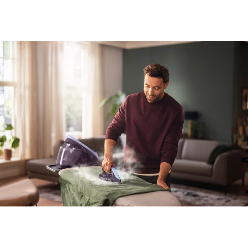 Philips 7000 sērijas PSG7050/30 tvaika gludināšanas stacija 2100 W 1.8 L SteamGlide Elite zole Violeta