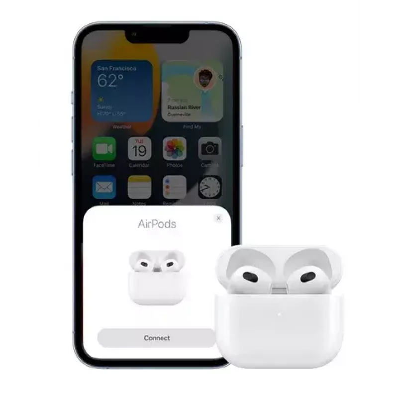 Apple AirPods 3. paaudze + MagSafe uzlādes futrālis Zvani/Mūzika Bluetooth Balts