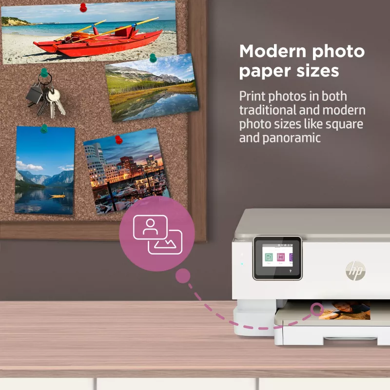 HP ENVY Inspire 7220e Bezvadu Daudzfunkciju Krāsu Printeris, Instant Ink; Kopētājs, Skenētājs
