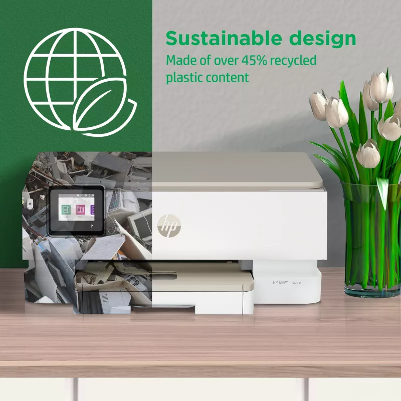 HP ENVY Inspire 7220e Bezvadu Daudzfunkciju Krāsu Printeris, Instant Ink; Kopētājs, Skenētājs