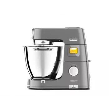 Stāvmiksers Kenwood KWL90.004SI — 1400 W, 7 L nerūsējošā tērauda bļoda, skārienjutīga vadība, iebūvēti svari, sudraba