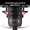 HyperX QuadCast - USB mikrofons (melns-sarkans) - sarkans apgaismojums