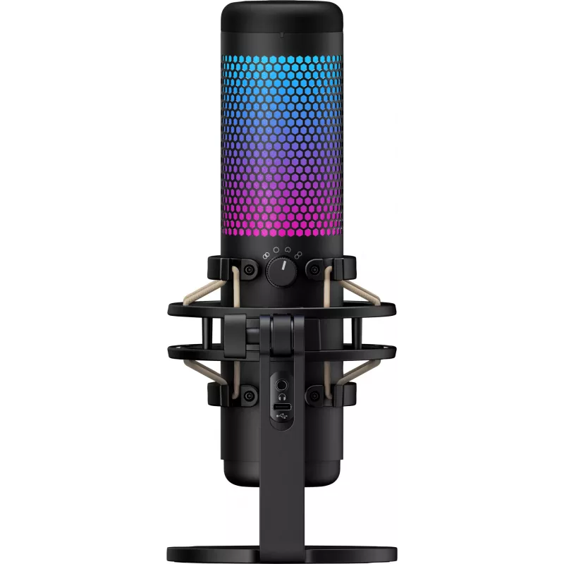 HyperX QuadCast S - USB mikrofons (melnpelēks) - RGB apgaismojums