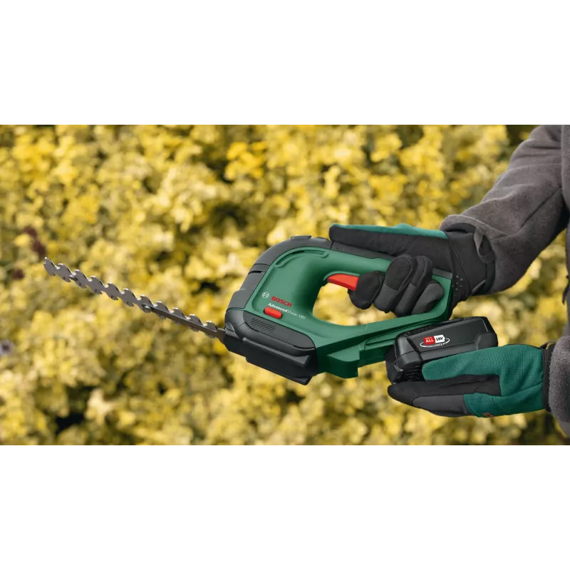 Bosch AdvancedShear 18V-10 akumulatora zāles šķēres 10 cm litija jonu (Li-Ion) melnas, zaļas