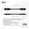USB Gen1 Type-C pagarinātāja kabelis CLUB3D CAC-1531, 1 m, USB-C vīr. uz 2× USB-C siev., 5 Gbps, 60W PD, 4K@60Hz