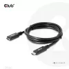 USB Gen1 Type-C pagarinātāja kabelis CLUB3D CAC-1531, 1 m, USB-C vīr. uz 2× USB-C siev., 5 Gbps, 60W PD, 4K@60Hz