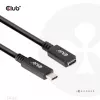USB Gen1 Type-C pagarinātāja kabelis CLUB3D CAC-1531, 1 m, USB-C vīr. uz 2× USB-C siev., 5 Gbps, 60W PD, 4K@60Hz