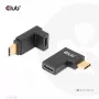 USB Type-C Gen2 leņķa adapteru komplekts (2 gab.) CLUB3D CAC-1528 — USB-C uz USB-C, atbalsta 4K@120Hz