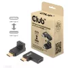 USB Type-C Gen2 leņķa adapteru komplekts (2 gab.) CLUB3D CAC-1528 — USB-C uz USB-C, atbalsta 4K@120Hz