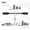 CLUB3D USB Gen1 Type-C pagarinājuma kabelis 5Gbps 60W(20V/3A) 4K60Hz M/F 2m/6.56ft