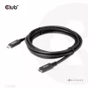 CLUB3D USB Gen1 Type-C pagarinājuma kabelis 5Gbps 60W(20V/3A) 4K60Hz M/F 2m/6.56ft