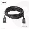 CLUB3D USB Gen1 Type-C pagarinājuma kabelis 5Gbps 60W(20V/3A) 4K60Hz M/F 2m/6.56ft
