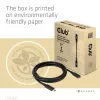 CLUB3D USB Gen1 Type-C pagarinājuma kabelis 5Gbps 60W(20V/3A) 4K60Hz M/F 2m/6.56ft