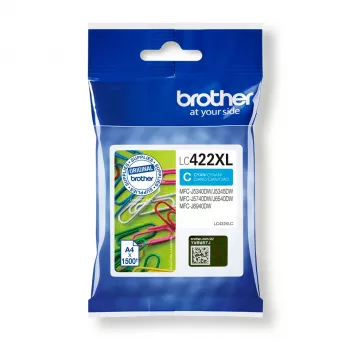 Brother LC422XLC tintes kārtridžs 1 gab. Oriģināls Ciāna