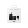 Samsung EP-T4510 universāls ātrās uzlādes iekštelpu AC lādētājs 45W USB-C PD 3.0 melns