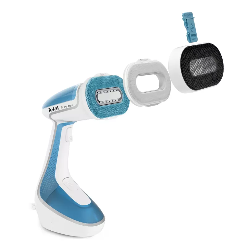 Rokas tvaika gludeklis Tefal Pure Tex DT9530G0 1700W, 0,2 L ūdens tvertne, keramikas plāksne, 30 g/min nepārtraukts, 90 g/min pastiprināts