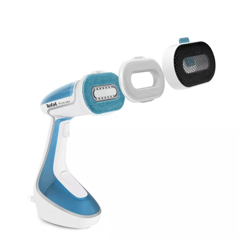 Rokas tvaika gludeklis Tefal Pure Tex DT9530G0 1700W, 0,2 L ūdens tvertne, keramikas plāksne, 30 g/min nepārtraukts, 90 g/min pastiprināts