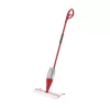 Mop VILEDA Spray Max Microfibre Dry & Wet — plastmasas galva, 0,6 L ūdens tvertne, antibakteriāls, balts/sarkans