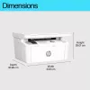 Daudzfunkciju lāzerprinteris HP LaserJet MFP M140w — Melnbalts, 20 lpp/min, 600×600 DPI, A4, Wi‑Fi, Ethernet, Balts