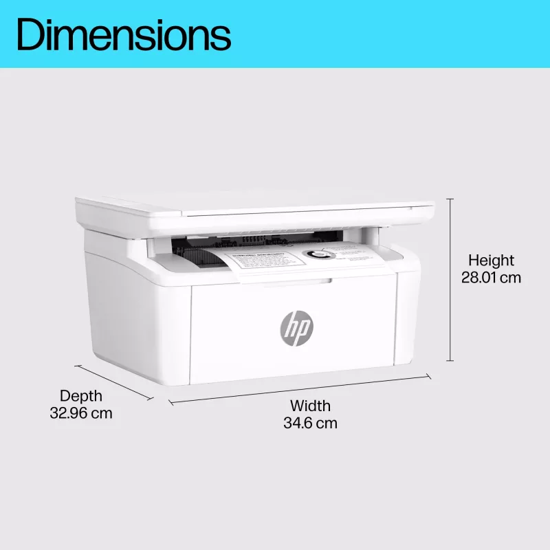 Daudzfunkciju lāzerprinteris HP LaserJet MFP M140w — Melnbalts, 20 lpp/min, 600×600 DPI, A4, Wi‑Fi, Ethernet, Balts