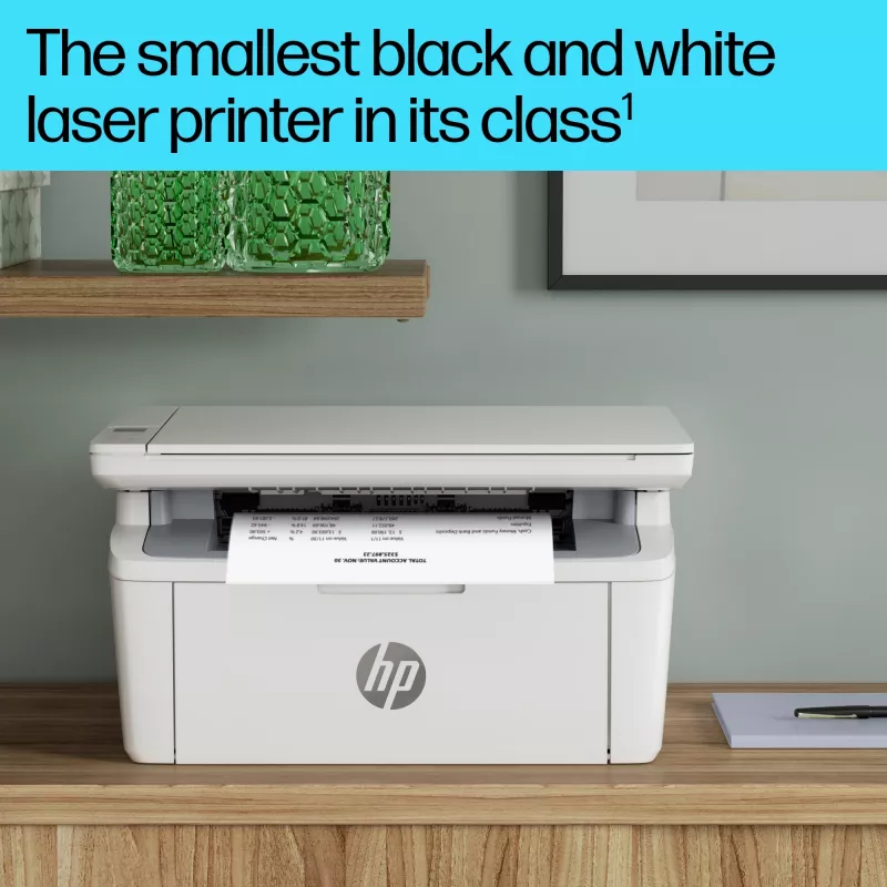 Daudzfunkciju lāzerprinteris HP LaserJet MFP M140w — Melnbalts, 20 lpp/min, 600×600 DPI, A4, Wi‑Fi, Ethernet, Balts