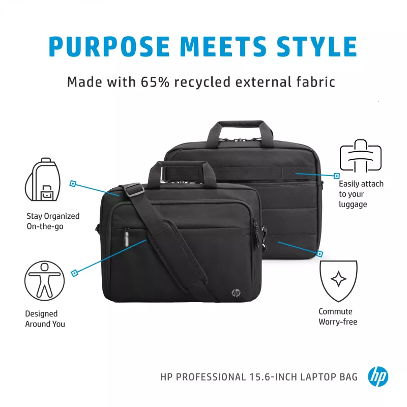 Laptop Bag HP Professional 15.6 inch Briefcase Monochromatic